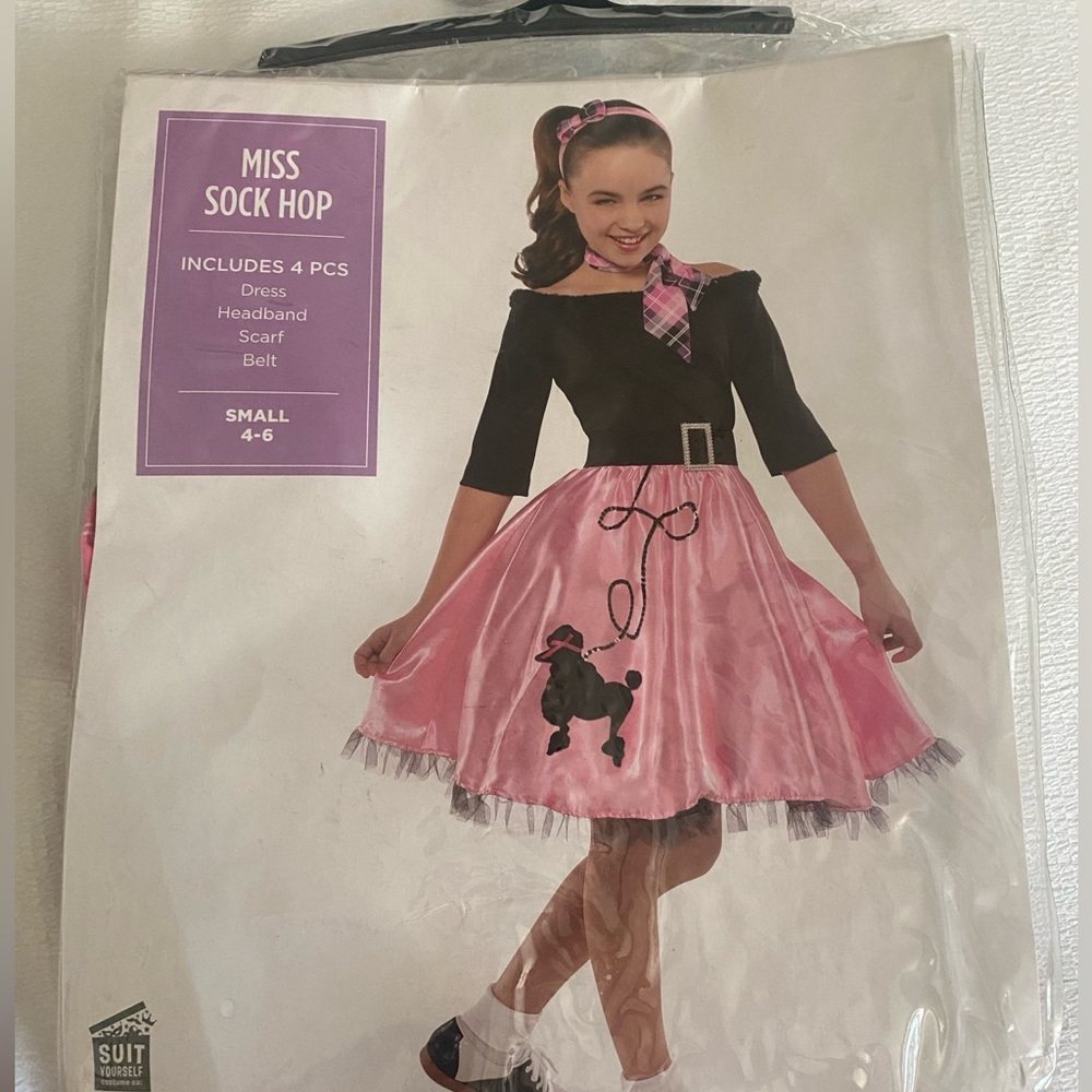 Sock hop girl costume. Size small (4-6)